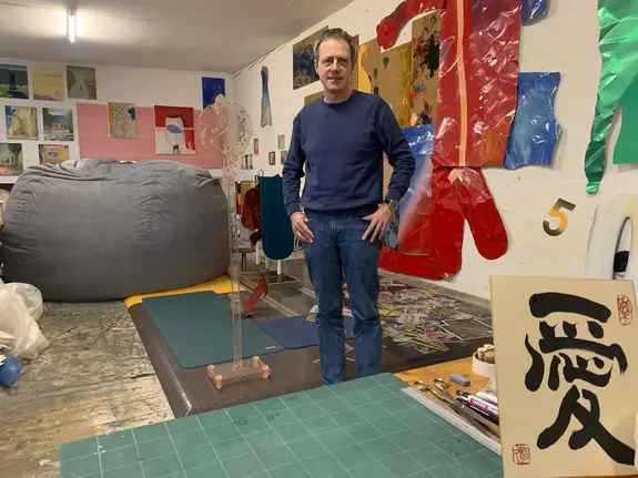 Mario Sala in seine Atelier in Winterthur