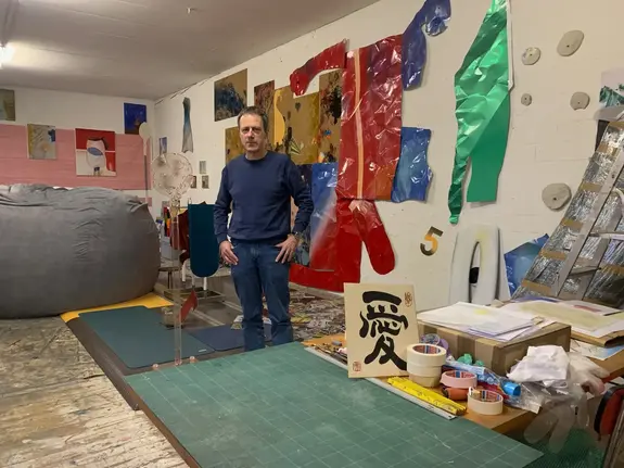 Mario Sala in seine Atelier in Winterthur